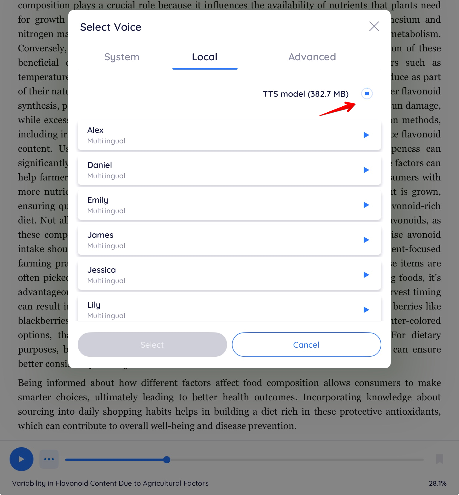 download tts model ios