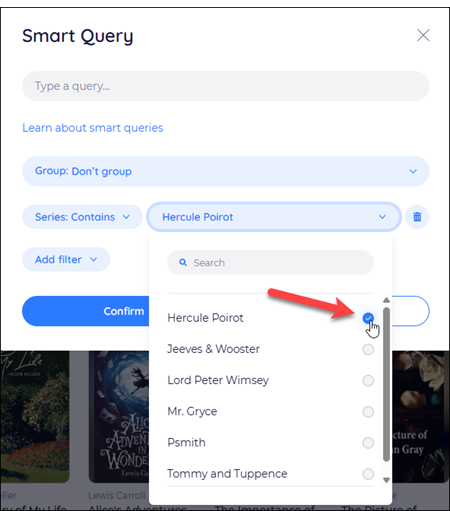 select a series