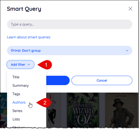 select series filter